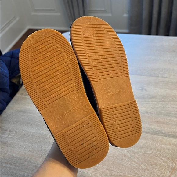 L’amour girls size 1 Velcro close t straps navy blue VGUC - Picture 2 of 2